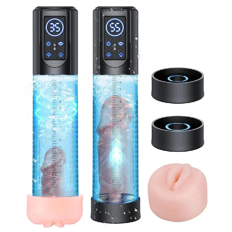 rechargeable vibrating sex toy with quiet motor accessories-Automatic Electric Penis Pump