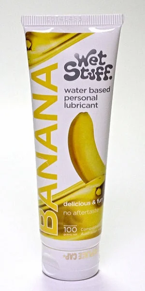 vibrating sex toy for anal play accessories-WET STUFF BANANA TUBE 100G