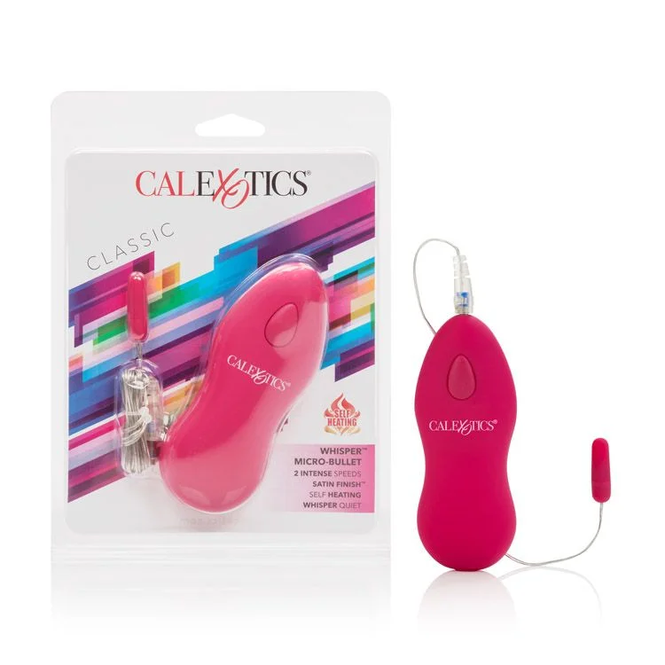 vibrating sex toy for men with adjustable settings accessories-WHISPER MICRO BULLET PINK