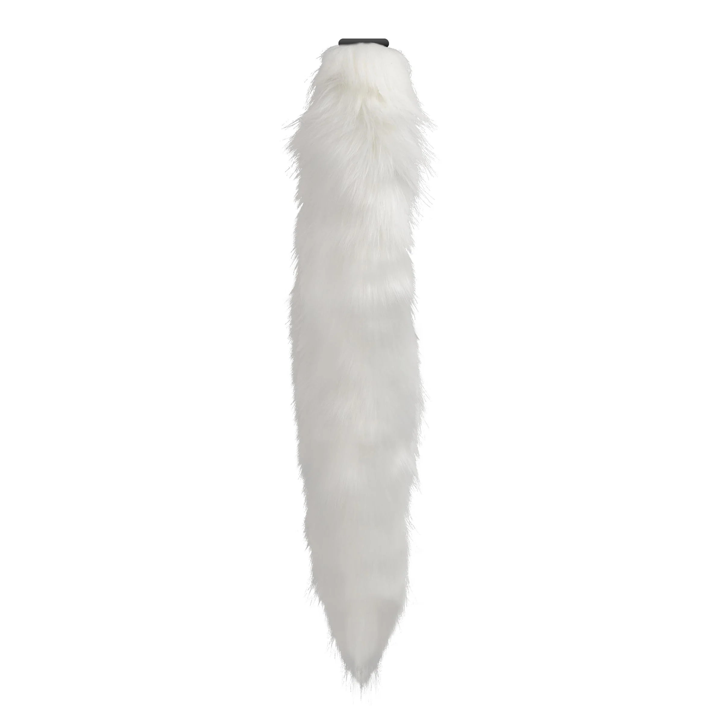 vibrating sex toy for men with adjustable modes accessories-Tailz Snap On Interchangeable White Fox Tail