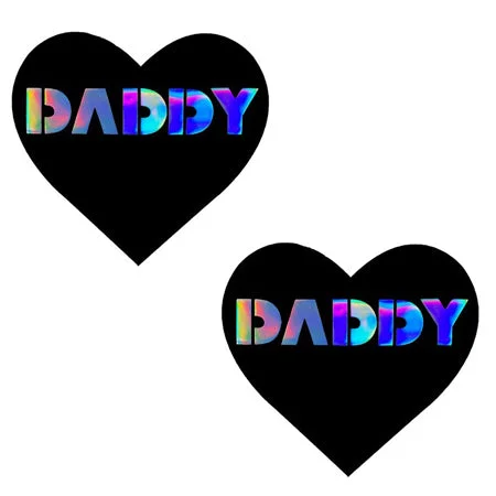 sexy-lingerie-for-petite-Neva Nude Pasty Daddy Heart Vinyl Black