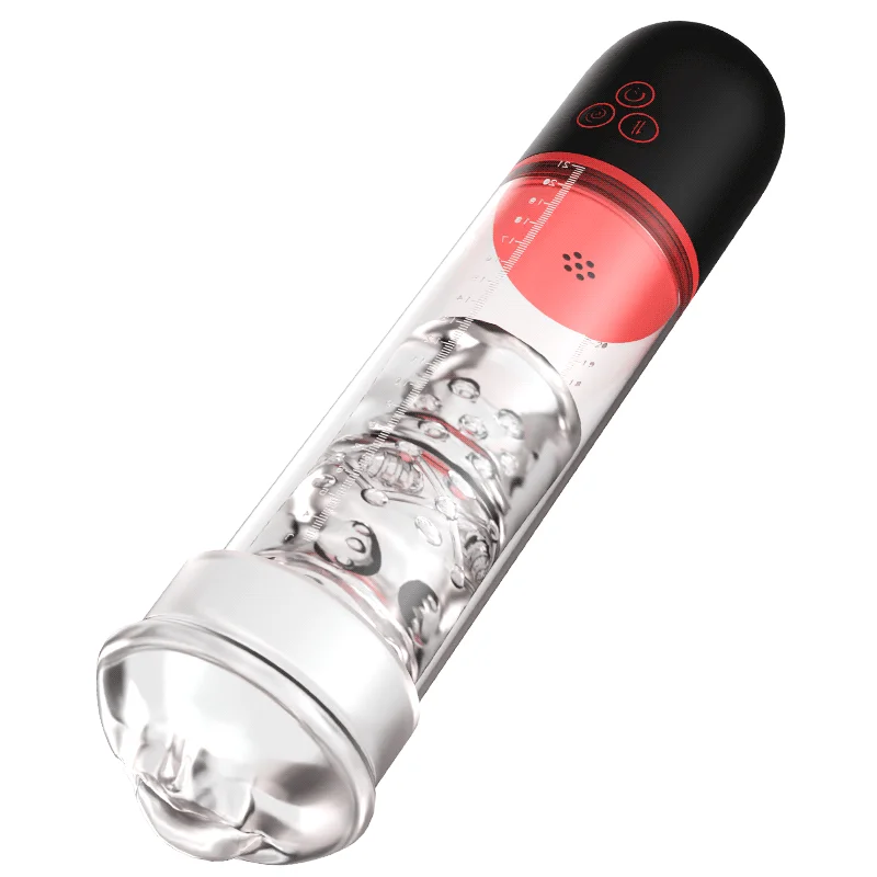 anal toy for advanced users with vibration settings accessories-Oral Love - S-Hande Upgraded 2 IN 1 Sucking Vibrating Penis Pump