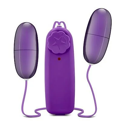 vibrating love egg with vibrating function for couples accessories-B YOURS DOUBLE POP EGGS PLUM