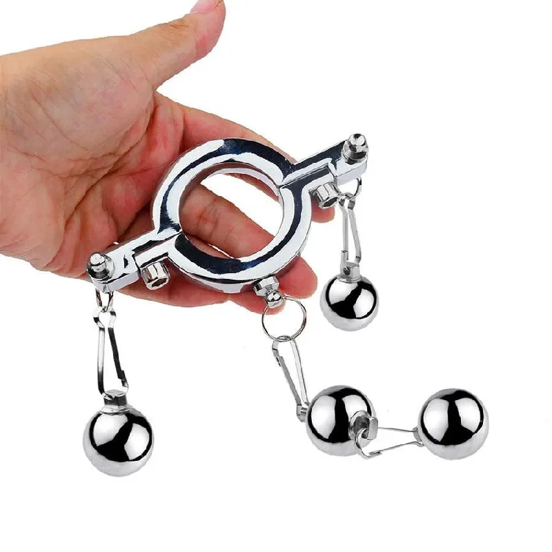 vibrating cock ring for smoother orgasms accessories-Metal Penis Weight Device