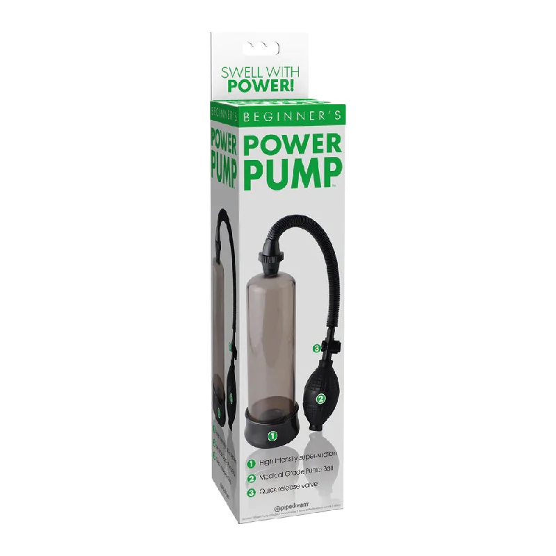 vibrating sex toy for couples with multiple settings accessories-Beginner's Power Pump Smoke