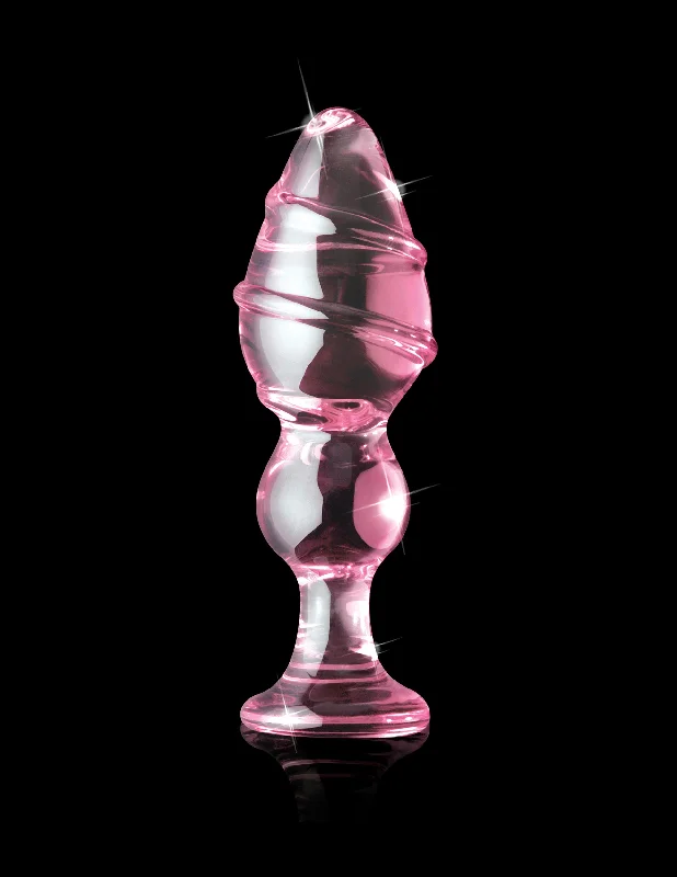 vibrating anal toy with silicone base accessories-Icicles No. 27 - Pink