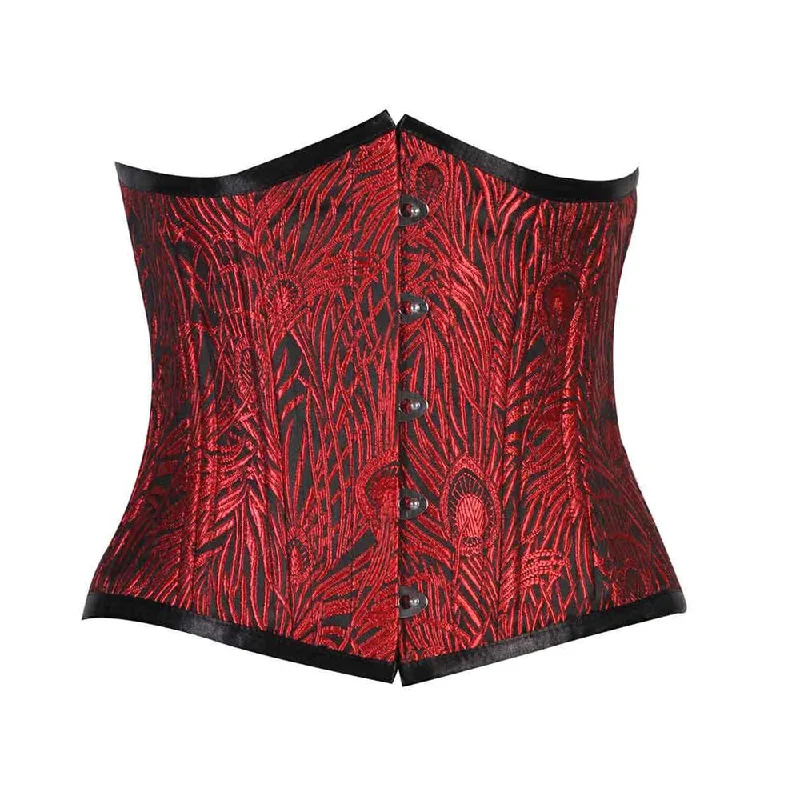 corset with metallic lines-Evangeline Waist Training Corset