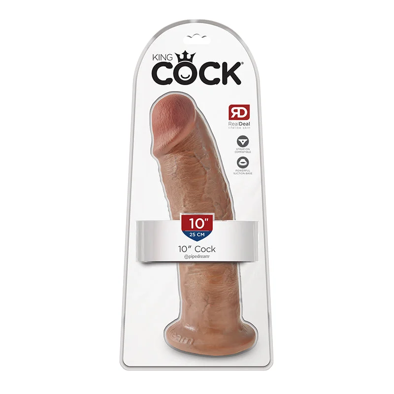 vibrating dildo for more intense orgasms accessories-King Cock  10 Inch Cock - Tan