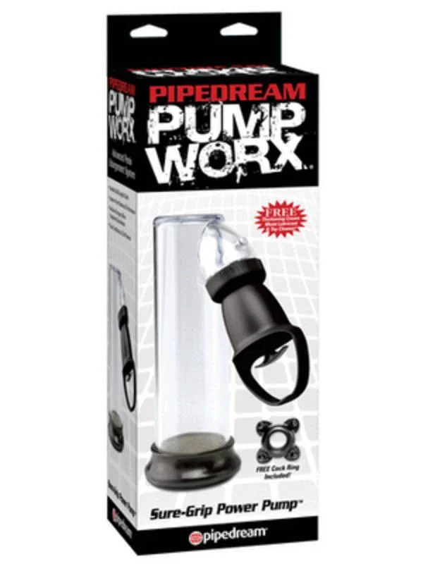 vibrating cock sleeve for solo play accessories-Pump Worx Sure Grip Power Pump