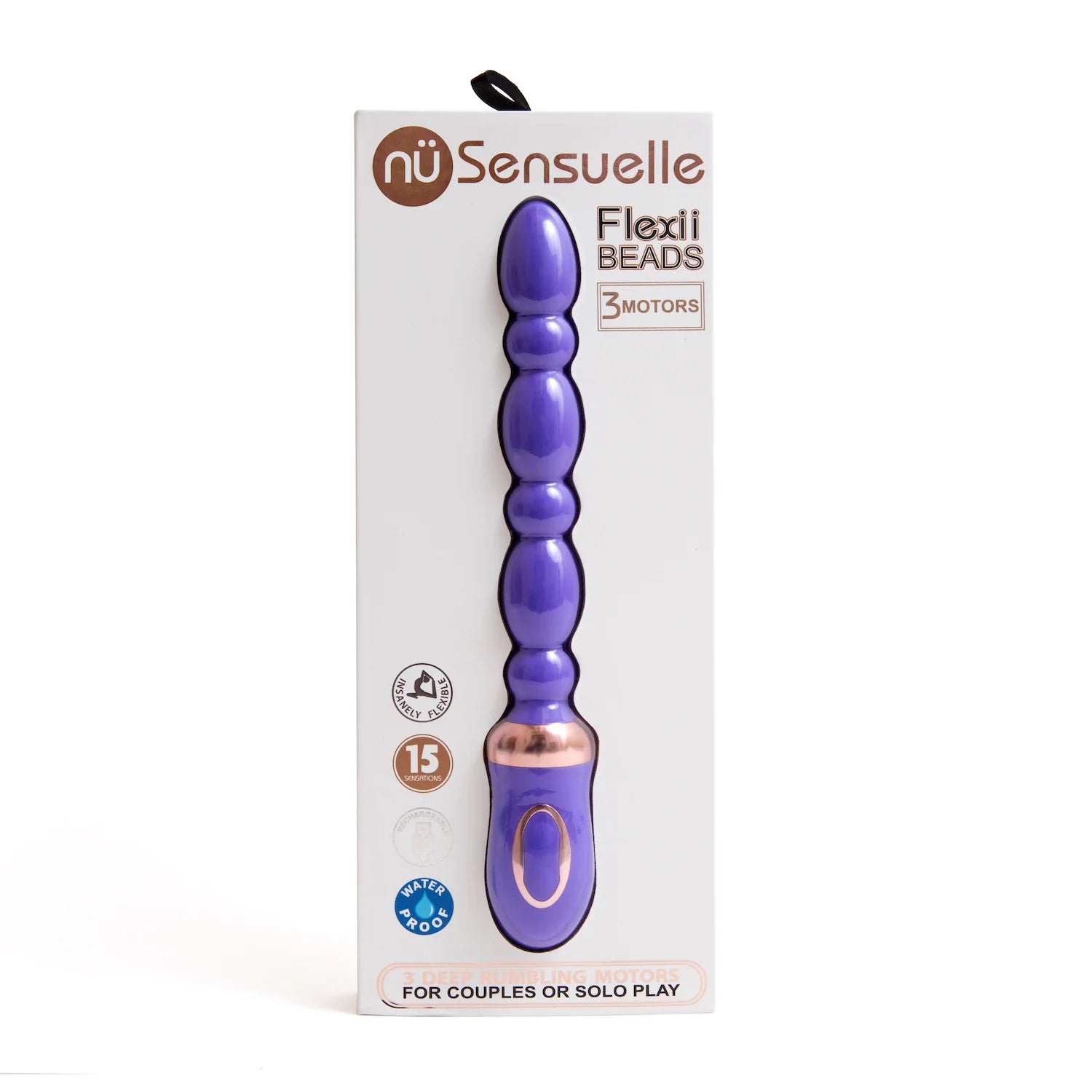 vibrating love egg with discreet packaging accessories-Nu Sensuelle FLEXII BEADS Flexible and Powerful Vibrating Beads for G Spot and Prostate Play Purple