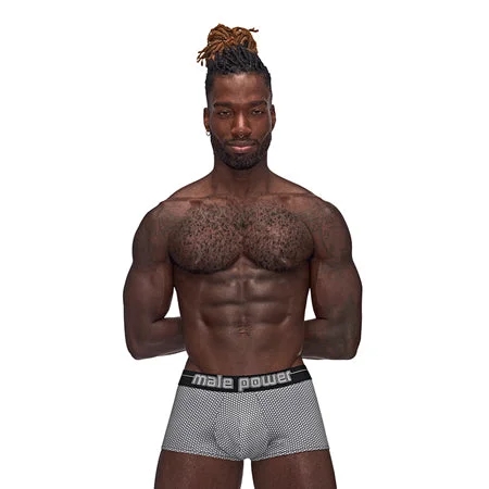 sexy-lingerie-with-cinched-Male Power Sexagon Mini Short Gray M