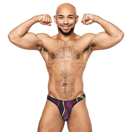 sexy-lingerie-with-heart-details-Male Power Galactic Bong Thong Print L/XL