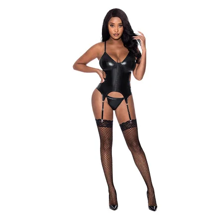 sexy-lingerie-for-sale-Magic Silk Hard Candy Basque & Cheeky Panty Black L/XL