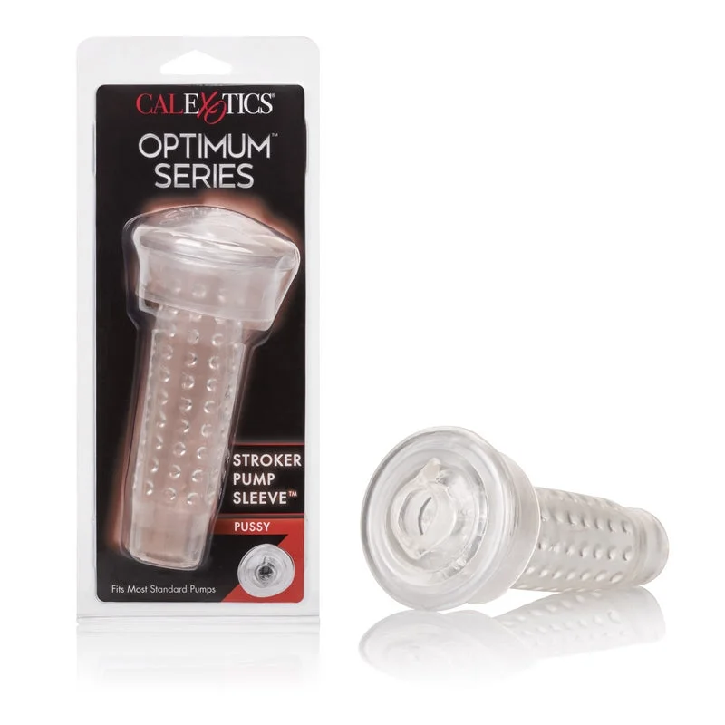 vibrating dildo for solo exploration accessories-Optimum Stroker Pump Replacement Sleeve Pussy by Cal Exotics