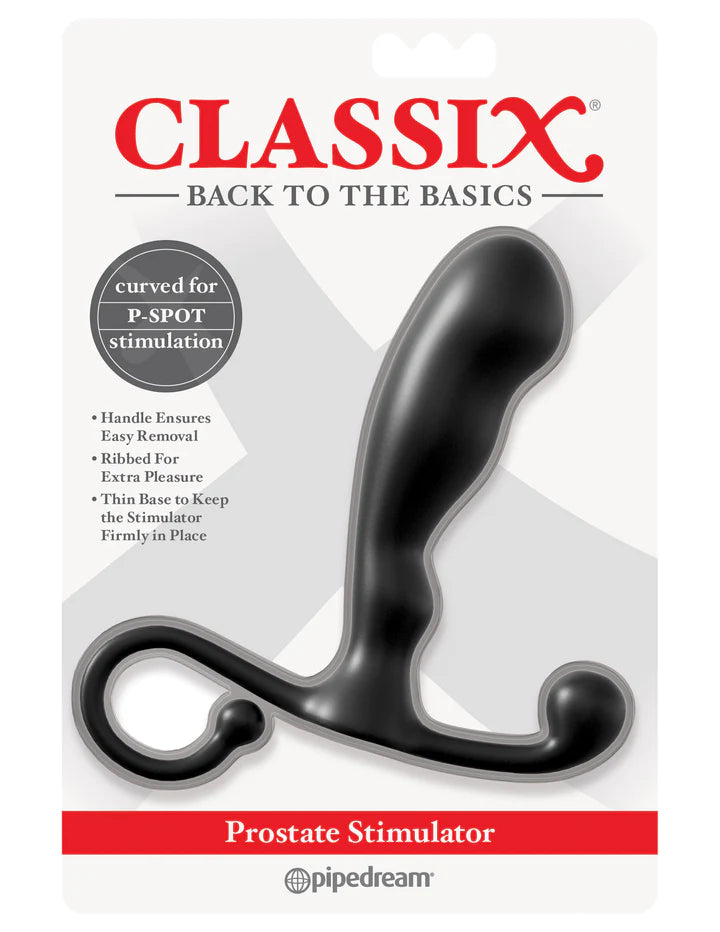 vibrating anal toy with custom settings accessories-Pipedream CLASSIX Prostate Stimulator Black