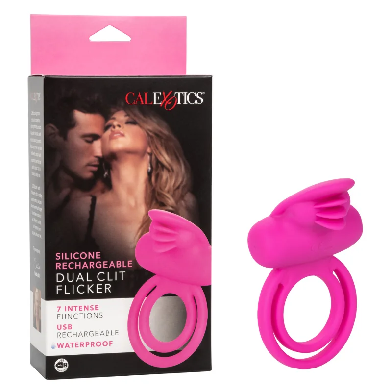 vibrating anal probe for deep penetration accessories-Dual Clitoral Flicker Vibrating Couples Ring