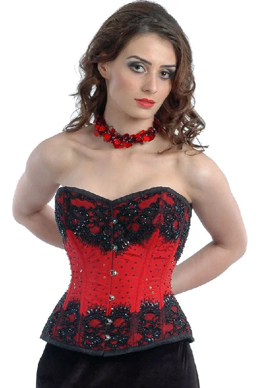 corset with plunging texture-Emani Custom Made Corset