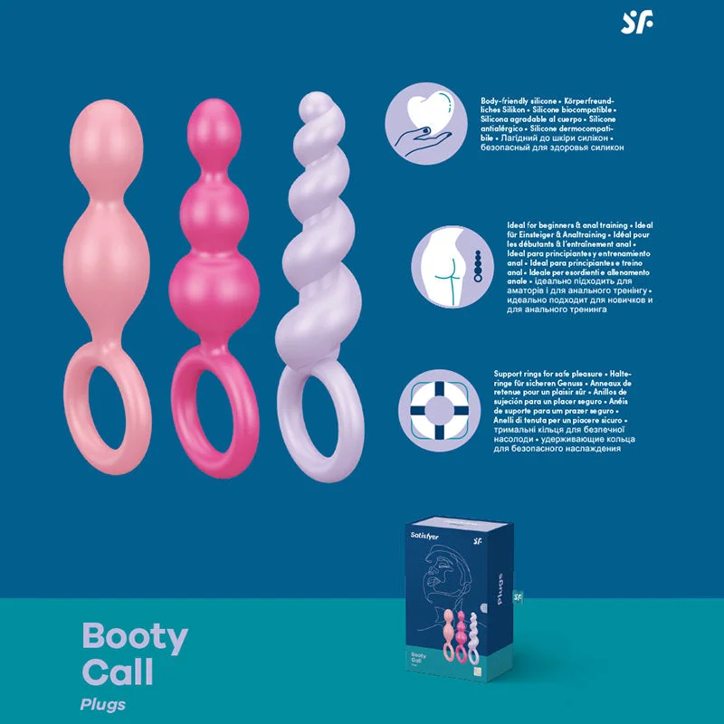 vibrating cock ring with adjustable intensity accessories-Satisfyer Booty Call