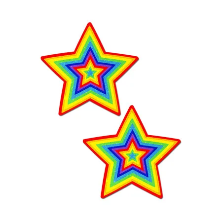 sexy-lingerie-for-understated-sexy-Pastease Glitter Pumping Star Pasties Rainbow