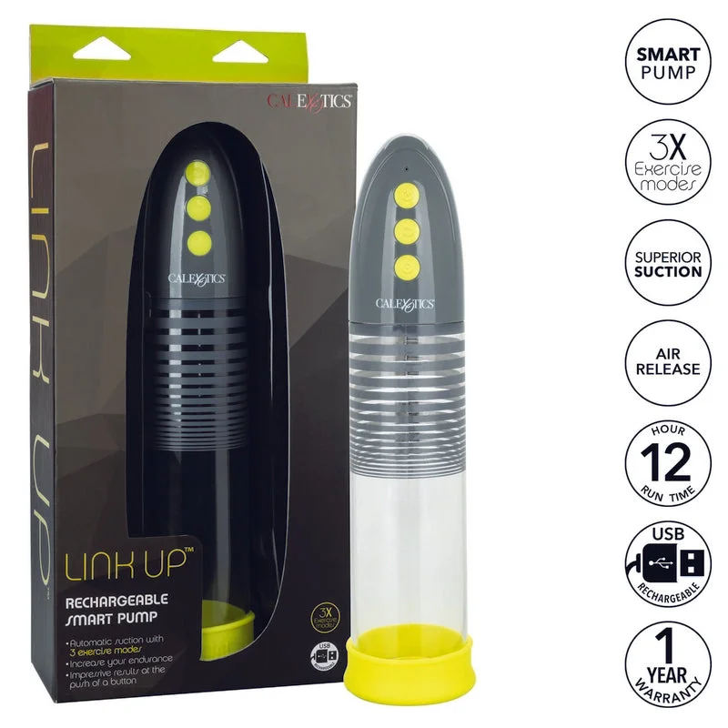 vibrating dildo for men with G-spot stimulation accessories-Link Up Smart Penis Pump by Cal Exotics