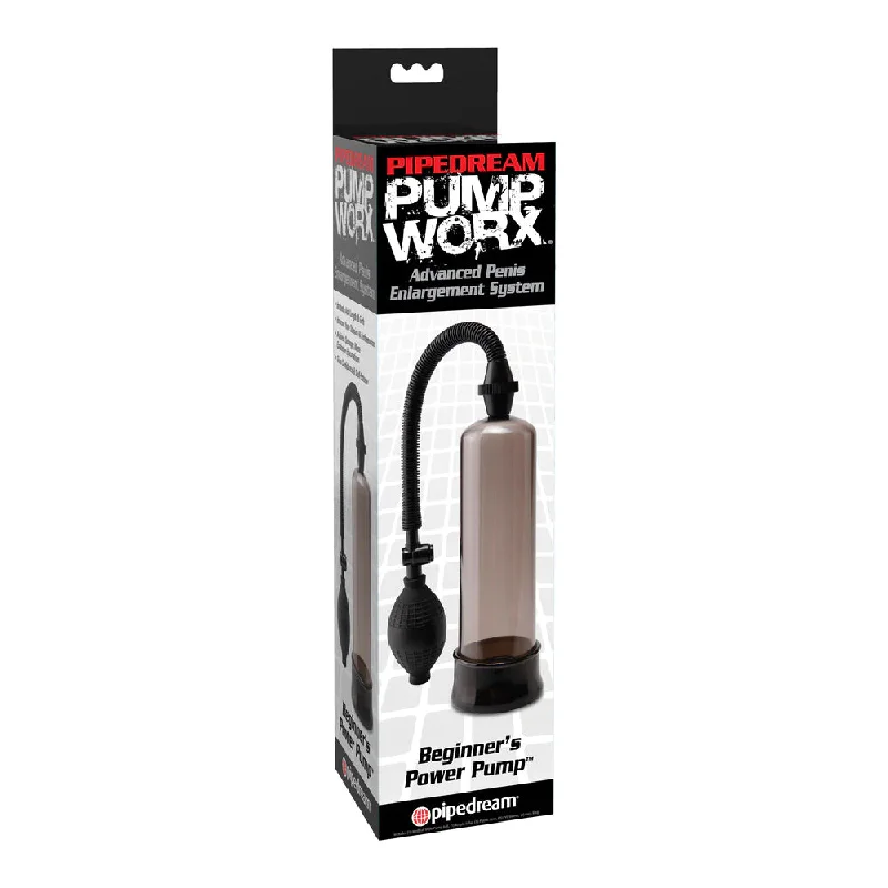 vibrating anal toy for couples play with adjustable settings accessories-Pump Worx Beginner's Power Pump Black